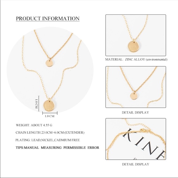 💕 dainty two layer necklace 💕 - Picture 2 of 6